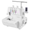 Front. VEVOR - Serger Overlock Sewing Machine, 1250 Stitches Per Minute, 2-3-4 Thread Capability, 0.7-2 Adjustable Differential Feed - White.