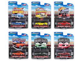 "Woodward Dream Cruise" Set of 6 pieces Series 1 1/64 Diecast Model Cars by Greenlight - Multicolor