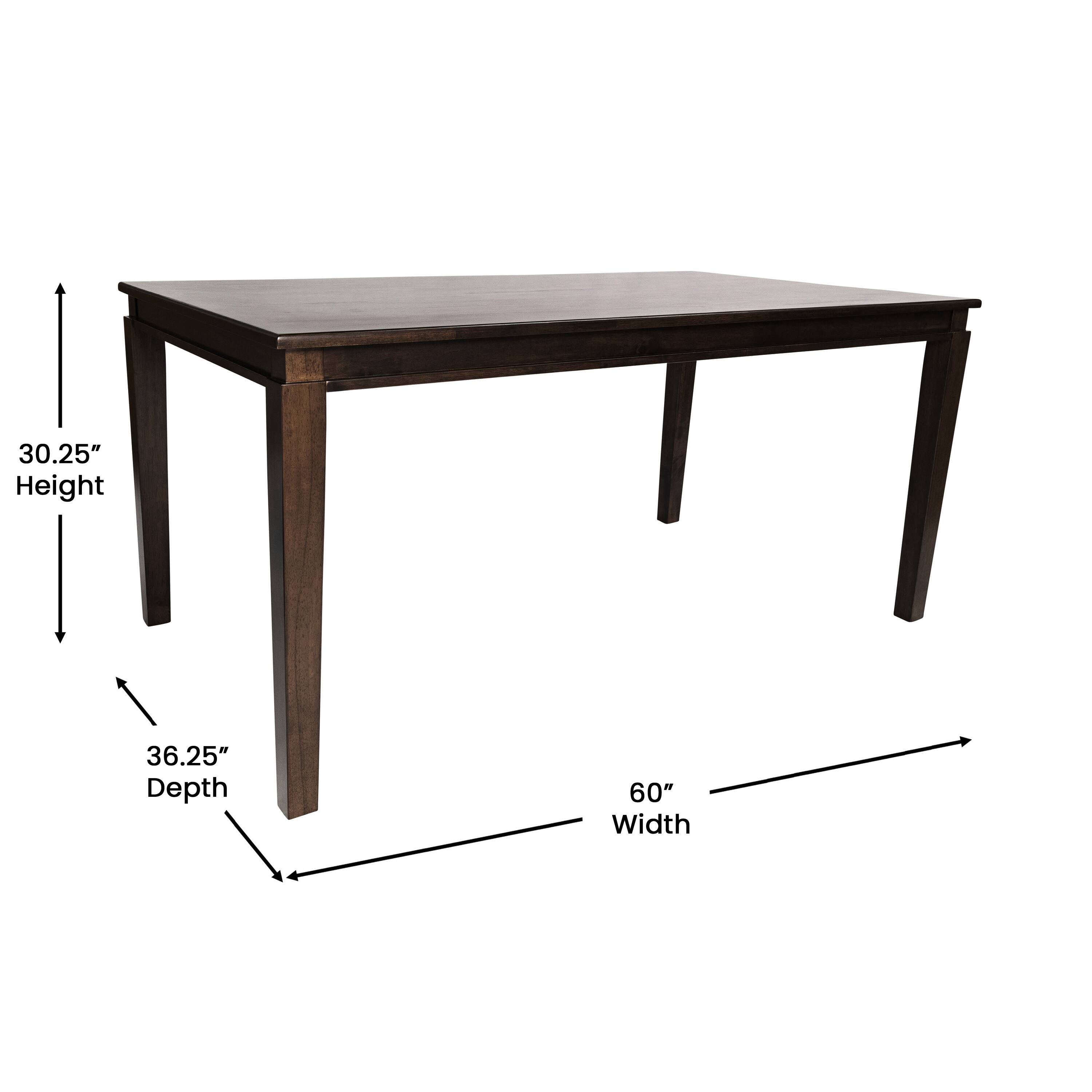 30.25" Height  
36.25" Depth  
60" Width