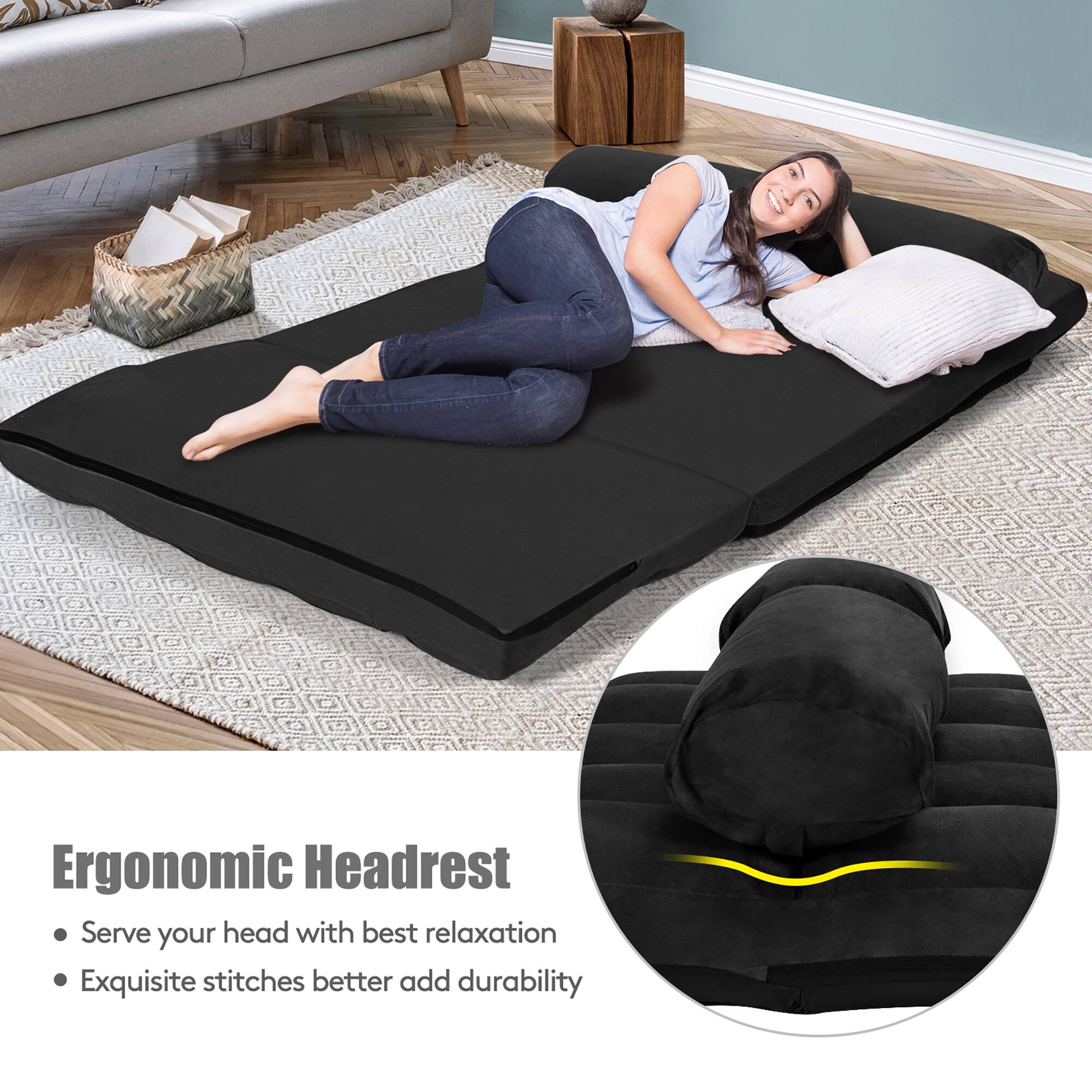 Ergonomic Headrest

- Serve your head with best relaxation
- Exquisite stitches better add durability