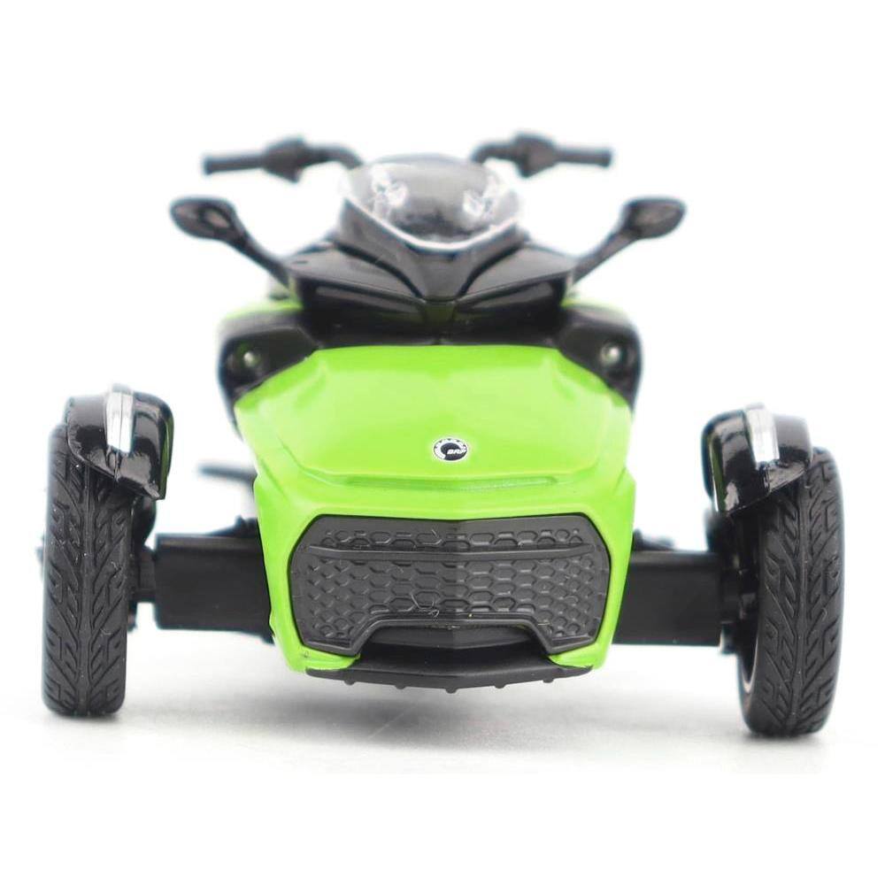 Back. BRP Models - Can-Am Spyder F3-S Special 3-Wheel Motorcycle Manta Green 1/32 Diecast Model by BRP Models - Green.