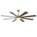 Alt View 9. Vaczon - 72 Inch Ceiling Fan with Light and Remote, 24W 3CCT Dimmable, 8 Blades, 6-Speed Reversible, Modern Ceiling Fan - Weathered wood.
