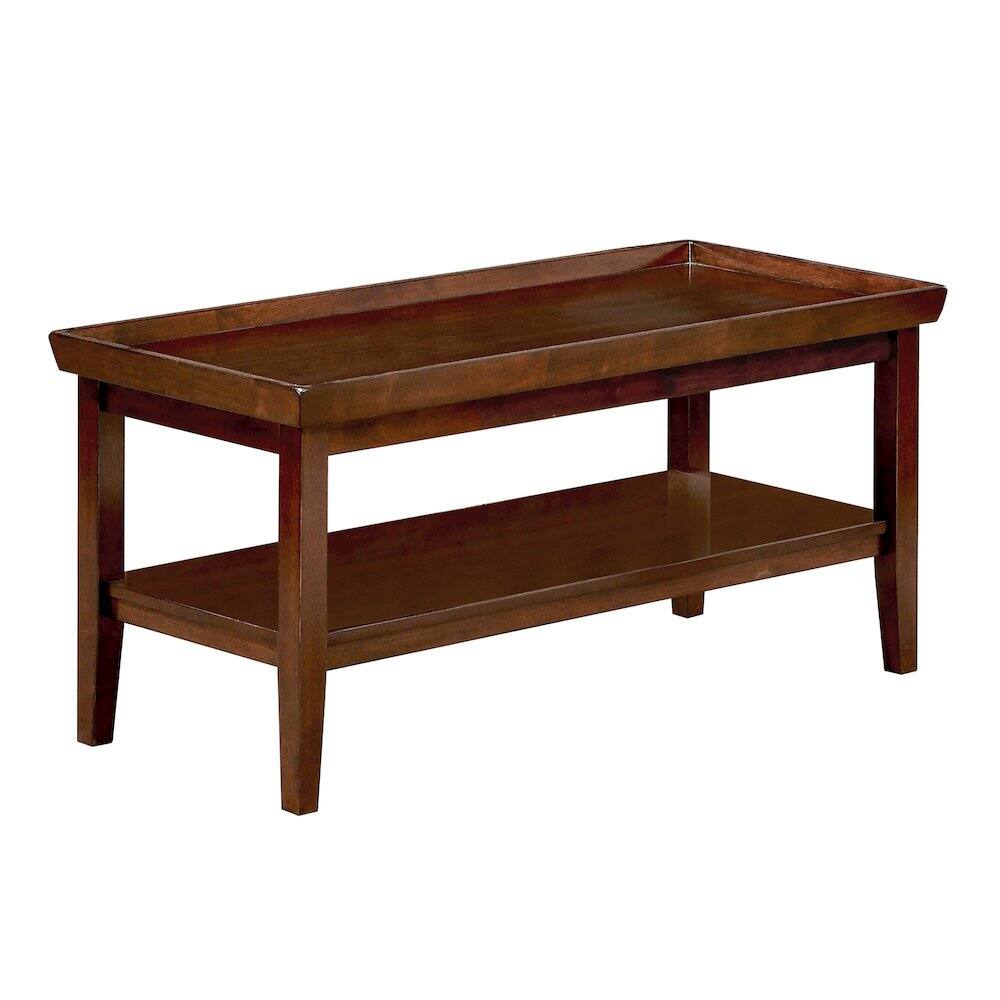 Front. Convenience Concepts - Ledgewood Coffee Table with Shelf - Espresso.