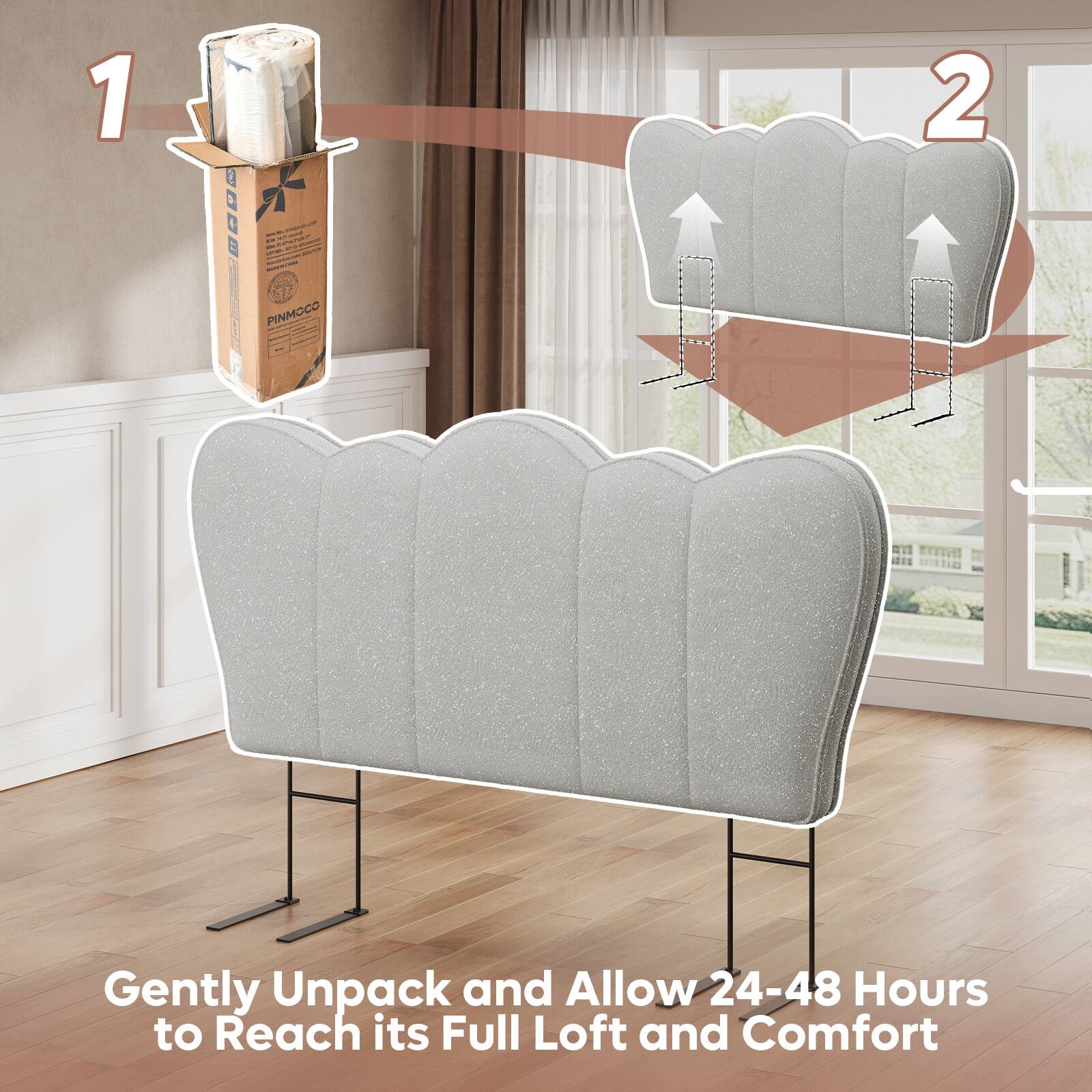 1. Gently Unpack and Allow 24-48 Hours to Reach its Full Loft and Comfort