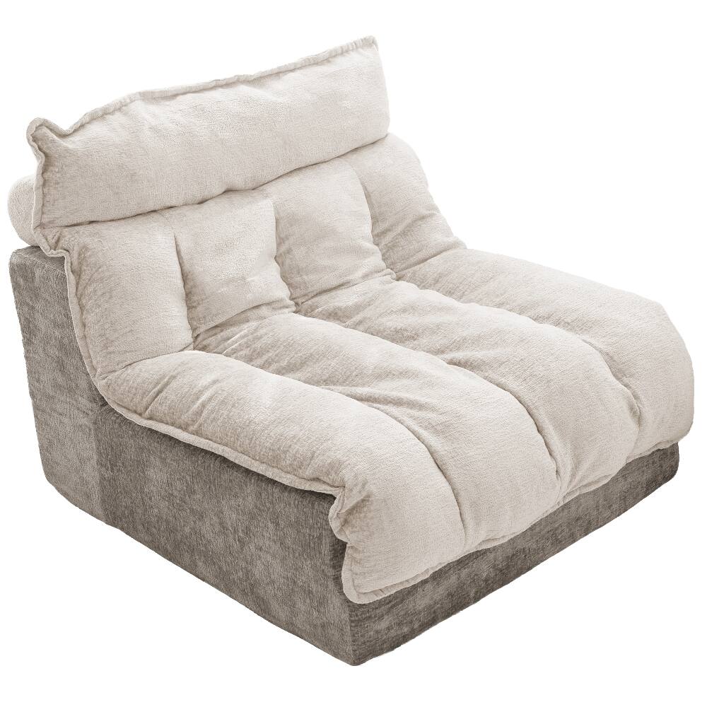 Alt View 1. Loheer - Loheer Cloud Sofa Single Seat Modern Sectional Couch Beige Chenille Apartment Couch - Beige.