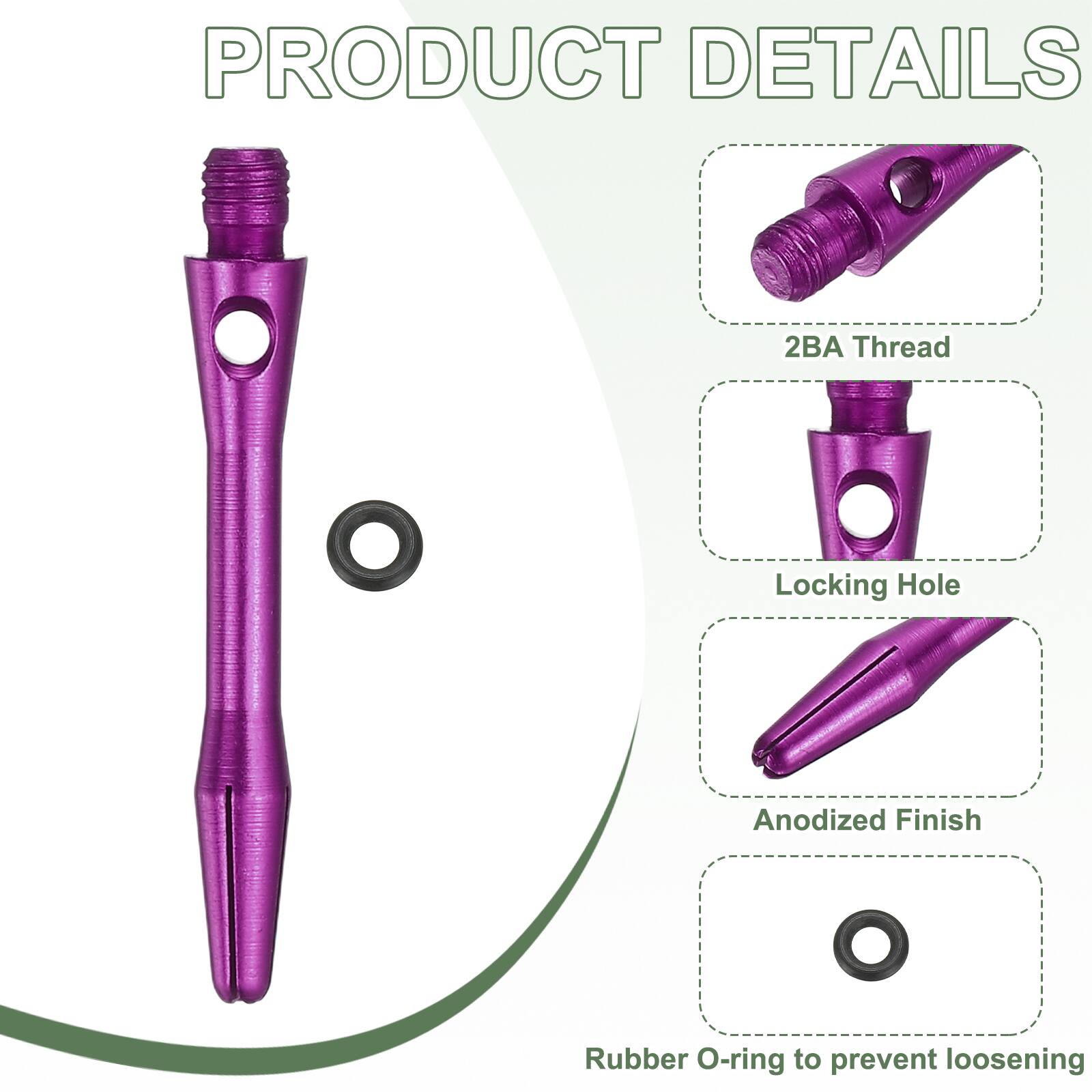 PRODUCT DETAILS

- 2BA Thread
- Locking Hole
- Anodized Finish
- Rubber O-ring to prevent loosening