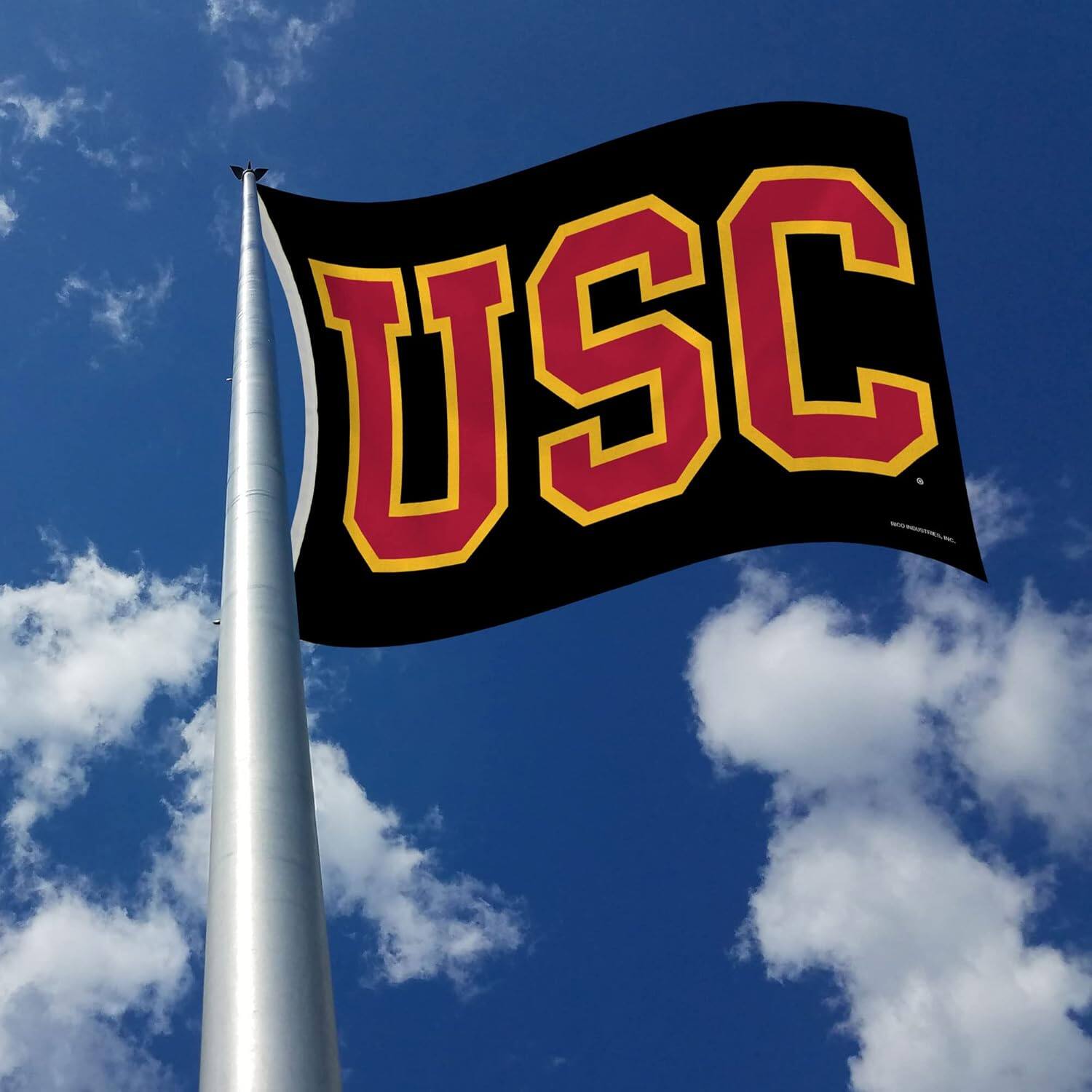Alt View 2. Rico Industries - University of Southern California Trojans 3X5 Indoor or Outdoor Banner Flag - Multi.