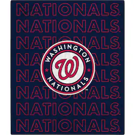 Pegasus - Washington Nationals 60" x 70" Echo Wordmark Lightweight Blanket - Multicolor
