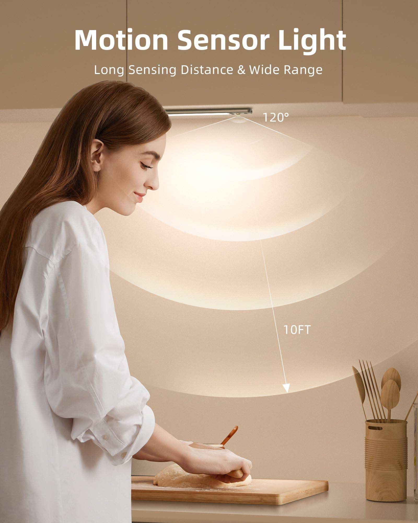 Motion Sensor Light  
Long Sensing Distance & Wide Range  
120°  
10FT