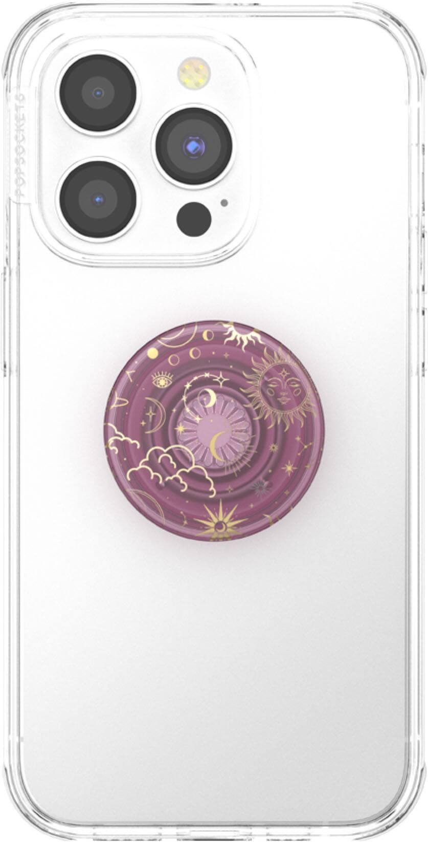 Back. PopSockets - Adhesive PopGrip Universal Grip & Stand for Cell Phones - Celstial Mauve.