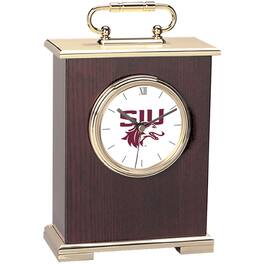 Jardine - Southern Illinois Salukis Carriage Clock - Gold