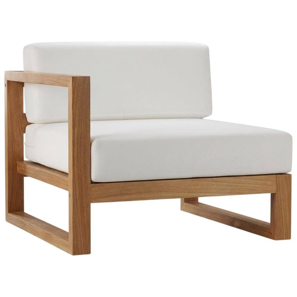 Front. Outdoor Escape - Outdoor Patio Armchair In Stylish Weather-Resistant Design - White.