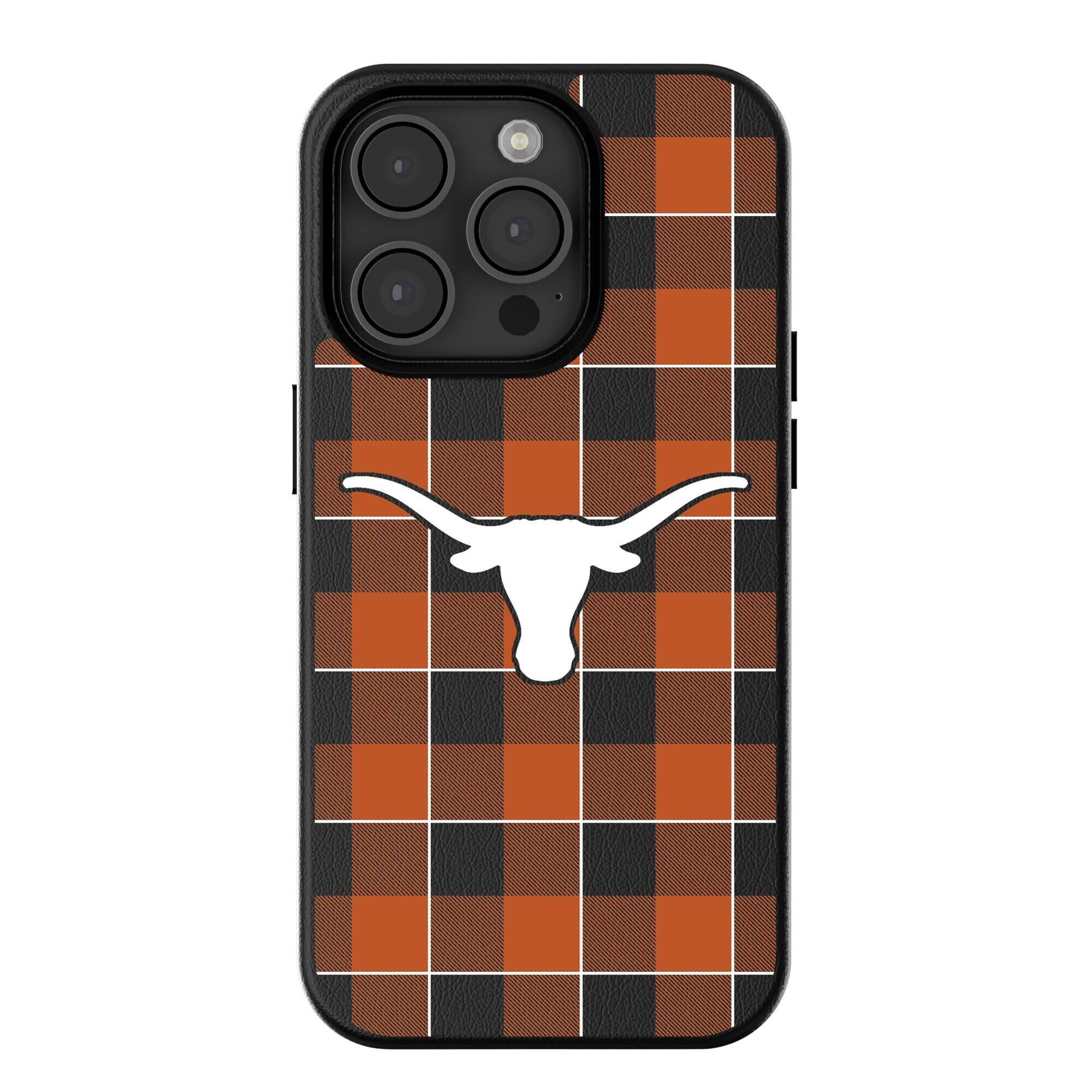 Keyscaper - NCAA - Texas Longhorns Plaid Magnetic Bump iPhone Case - 16 Plus - Black price history on PriceWatchPro