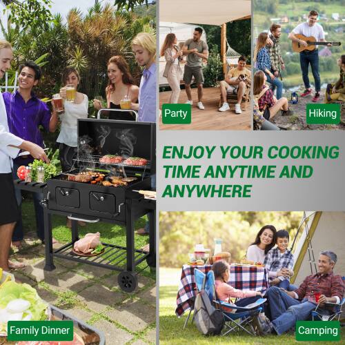 Party  
Hiking  
Family Dinner  
Camping  

ENJOY YOUR COOKING TIME ANYTIME AND ANYWHERE