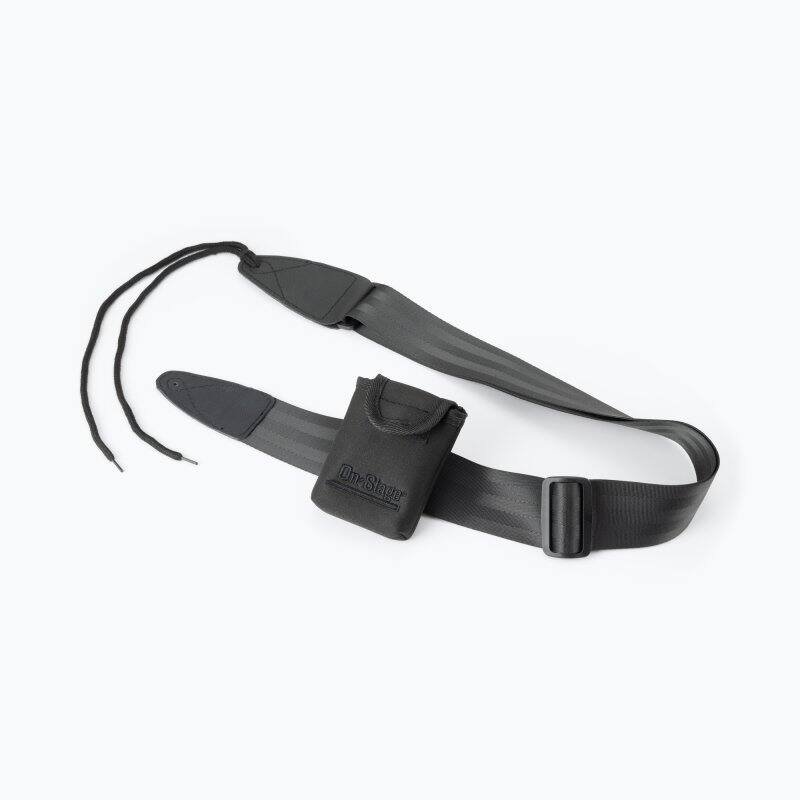 Alt View 1. On Stage Stands - On-Stage MA1335 Wireless Transmitter Pouch with Guitar Strap - Black.