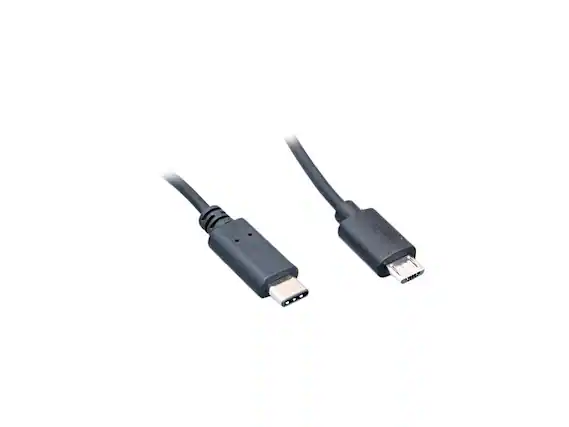 Front. Nippon Labs - Nippon Labs 6 ft. USB 2.0 Type C Male to Micro B Male Cable, 480M, 3A , Black Color, 30C-10UC-2CM1-2.