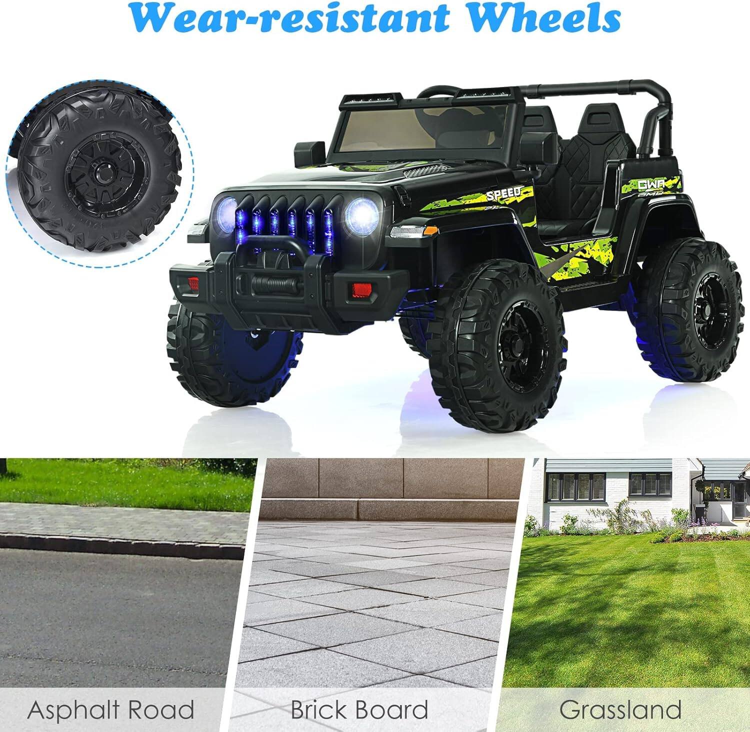 Wear-resistant Wheels

SPEED

Asphalt Road

Brick Board

Grassland
