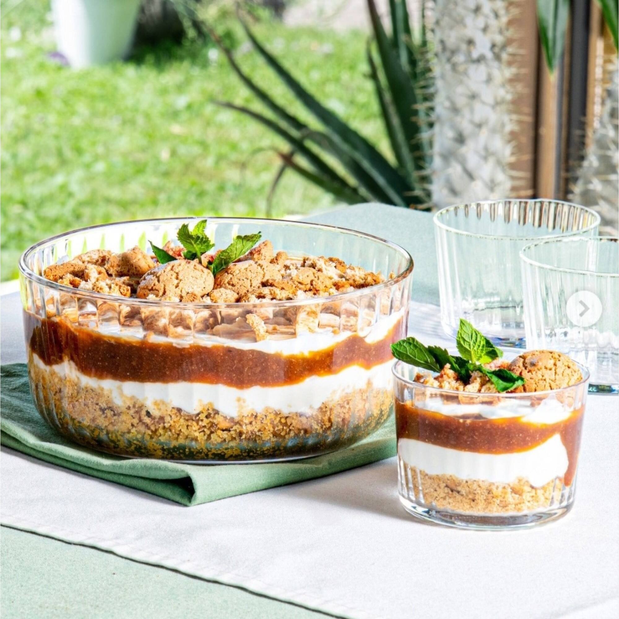 Alt View 3. Bormioli Rocco - Bormioli Rocco Exclusiva Serving Bowls Set of 2, 30.5 Oz Stackable Glass Dishes - Clear.