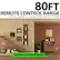 80FT REMOTE CONTROL RANGE, Remote signal passes through furniture, doors, and walls, 80ft Remote Control Range