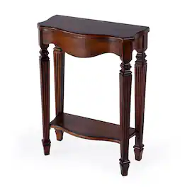 Butler Specialty - Cheshire 22 in. W Rectangular Wood Ballerina Console Table with Open Shelf - Medium Brown