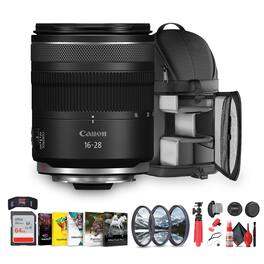 Canon - RF 16-28mm f/2.8 IS STM Zoom Lens (Canon RF) + More - Black