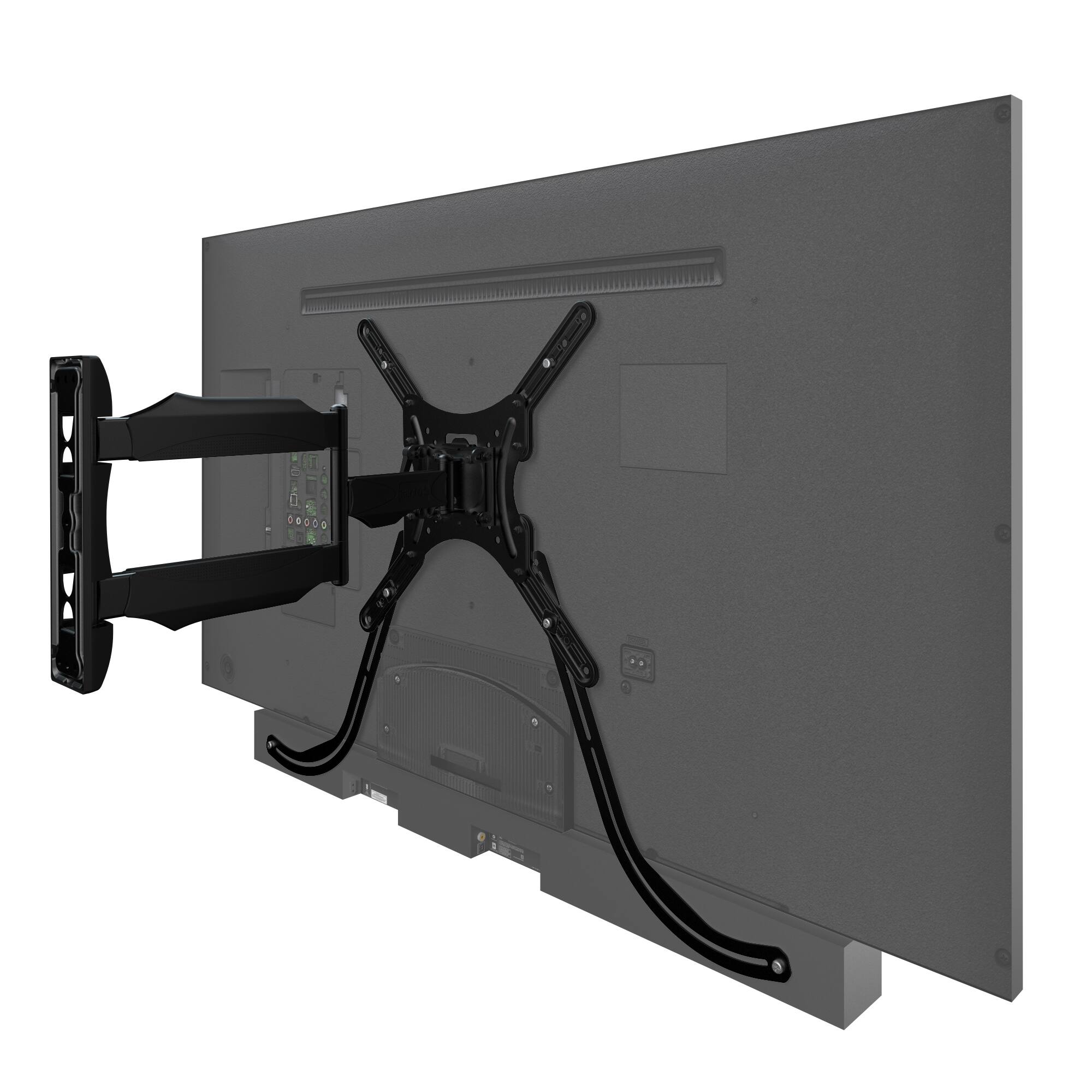Alt View 2. Kanto - Universal Sound Bar TV Mount - Compatible with Most VESA TVs - Black.