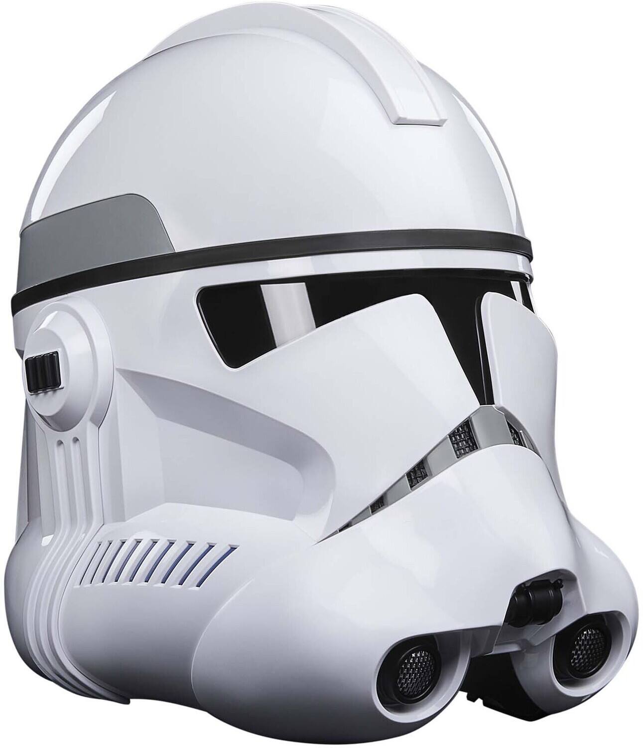 Alt View 3. Hasbro - Hasbro Collectibles - Star Wars The Black Series Phase II Clone Trooper Premium Electronic Helmet   - Collectibles - Multicolor.
