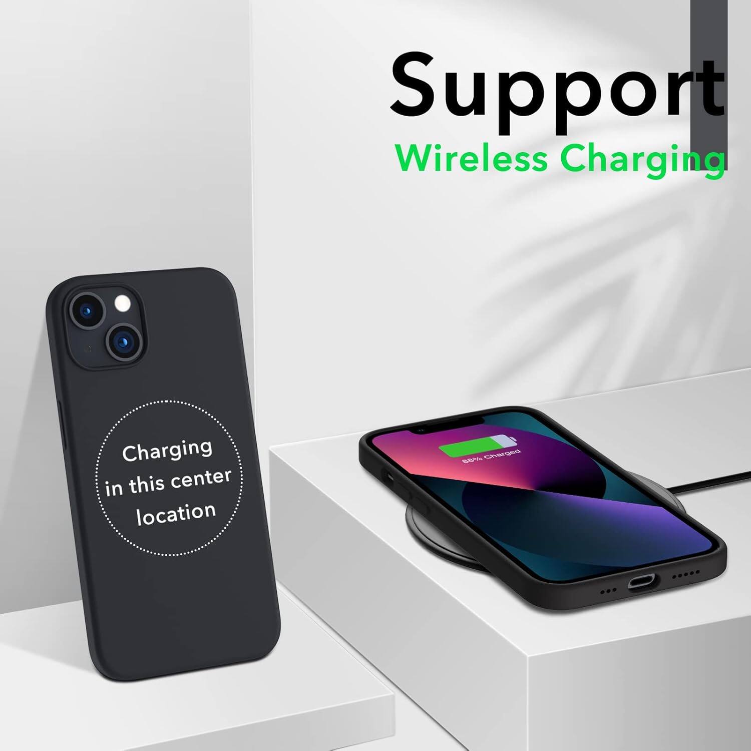 Support Wireless Charging Charging in this center location