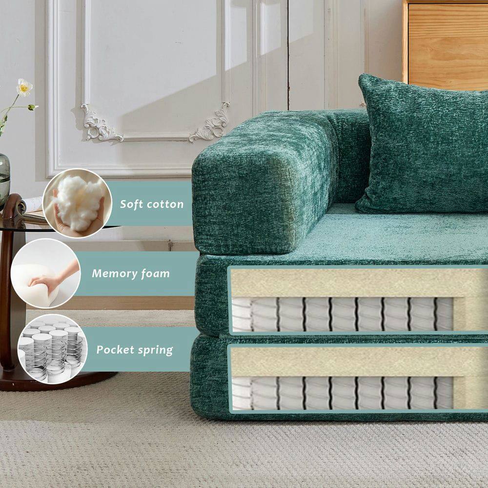 Soft cotton  
Memory foam  
Pocket spring