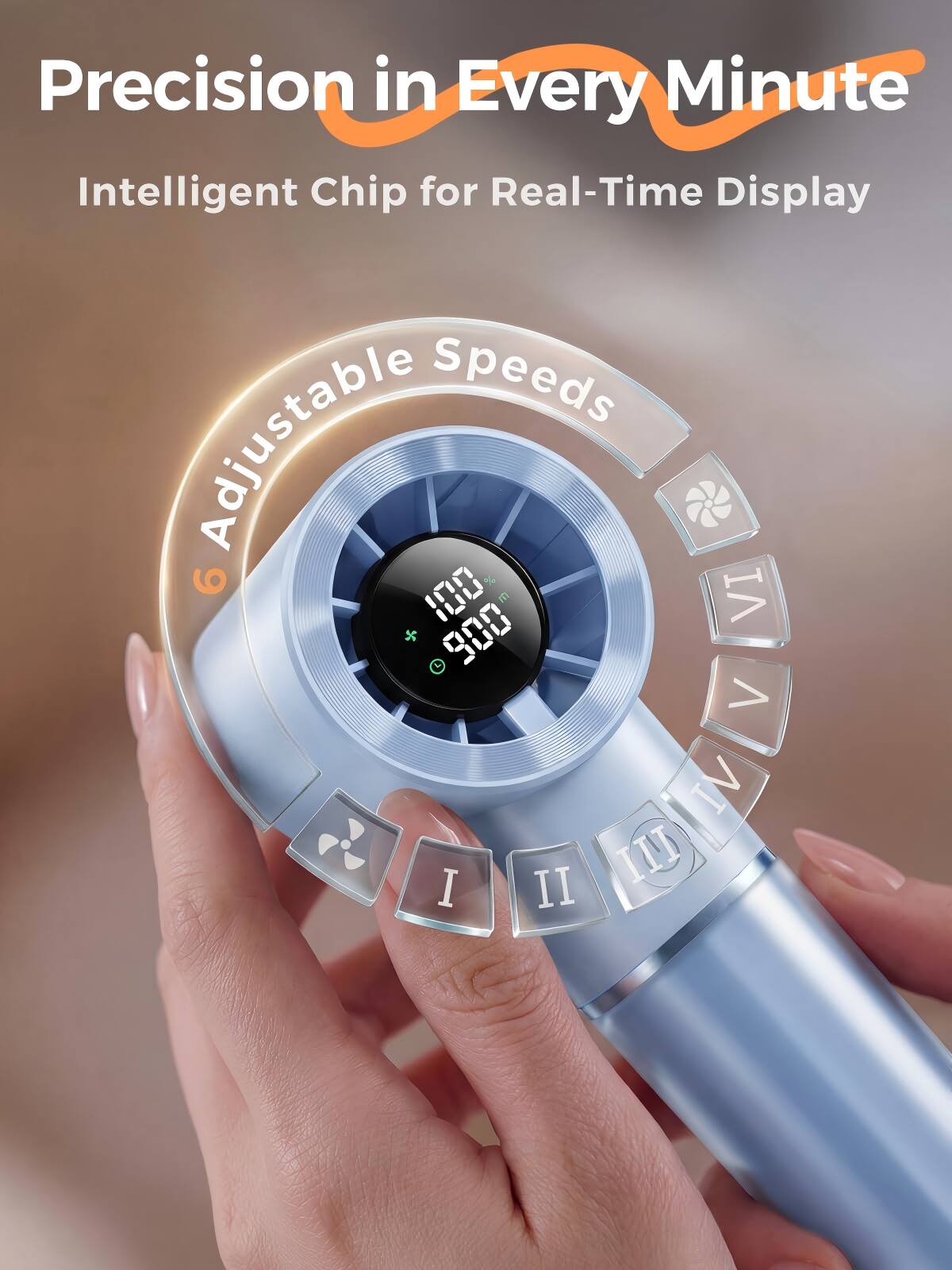 Precision in Every Minute  
Intelligent Chip for Real-Time Display  
Adjustable Speeds