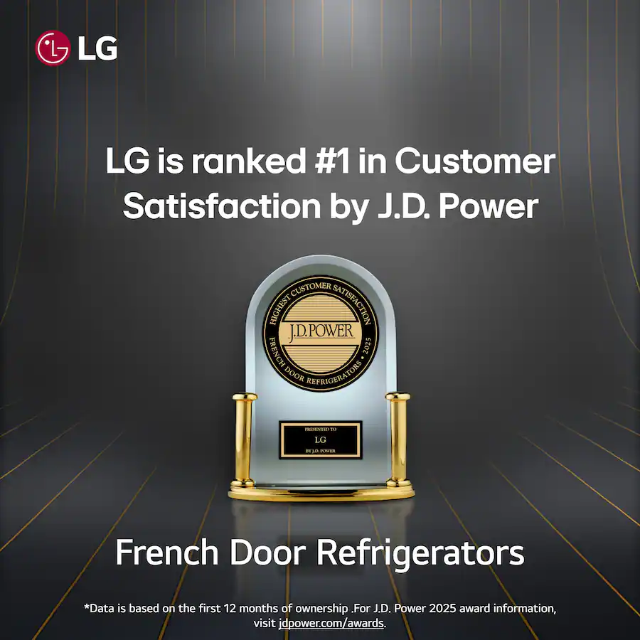 LG 36 in Wide Counter Depth MAX 25.5 Cu. Ft. 4 Door French Door Smart ...