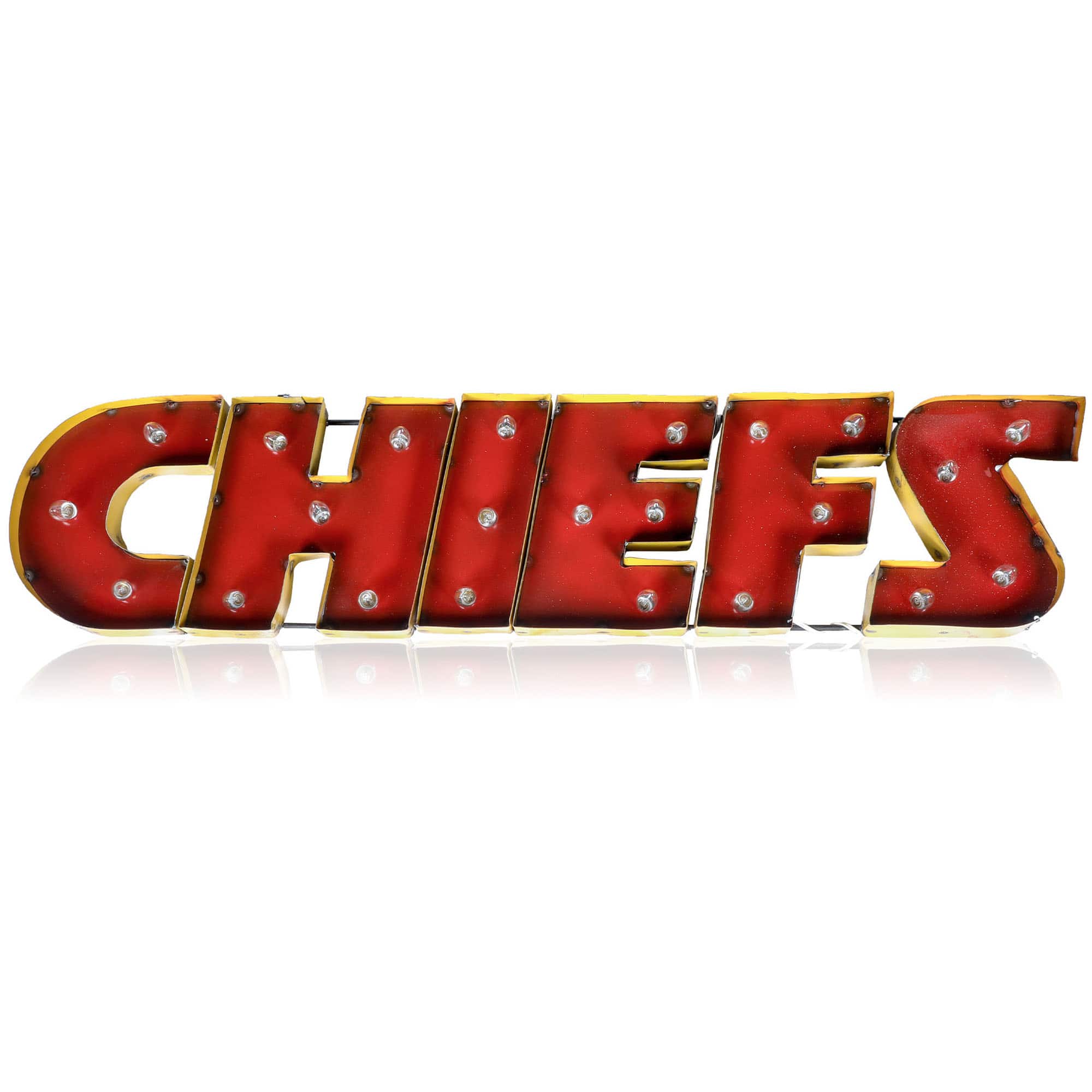 Imperial - Kansas City Chiefs 10'' x 45'' Lighted Recycled Metal Sign - Multicolor price history on PriceWatchPro