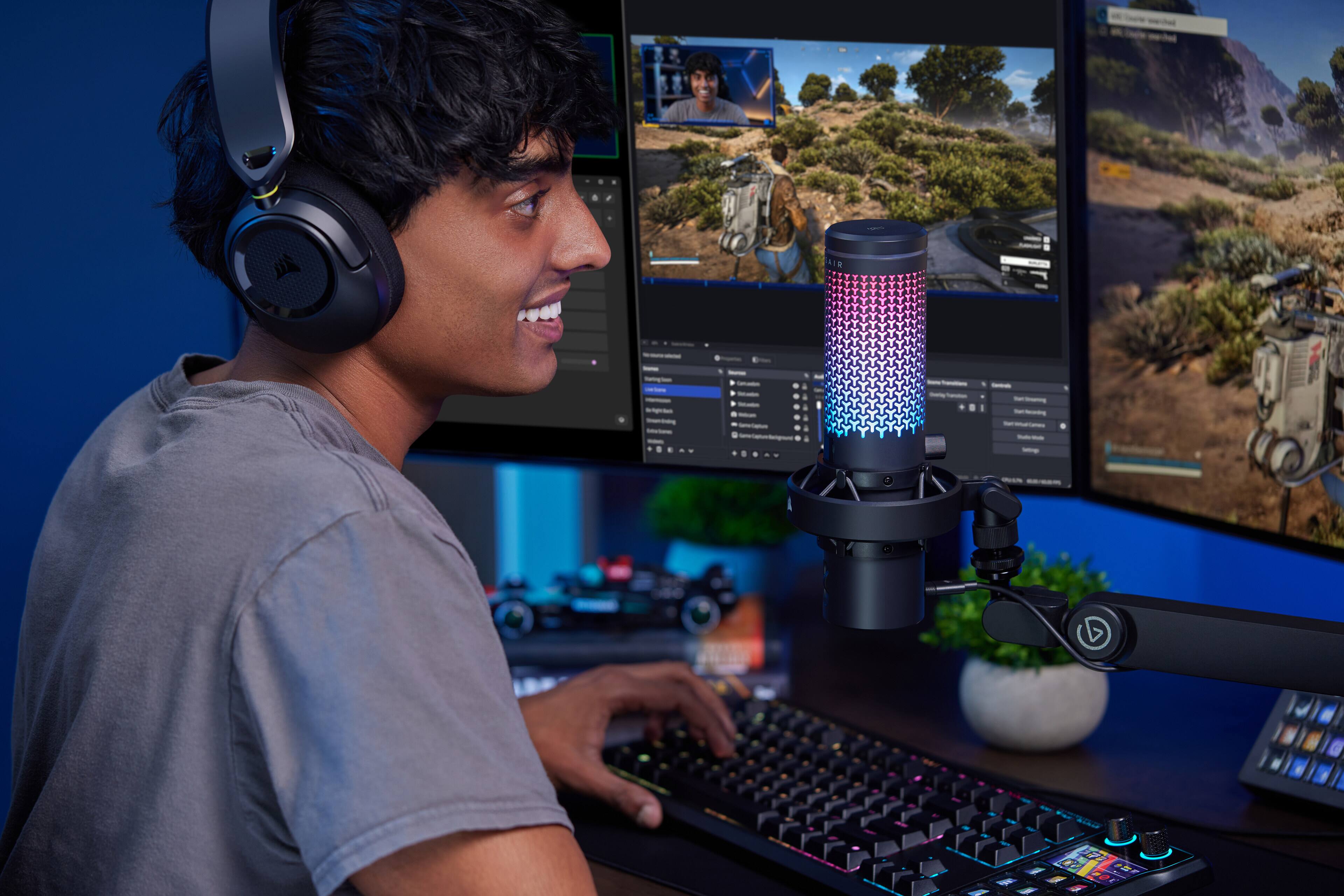 Alt View 15. CORSAIR - VOXARA USB Gaming Condenser Microphone - Black.