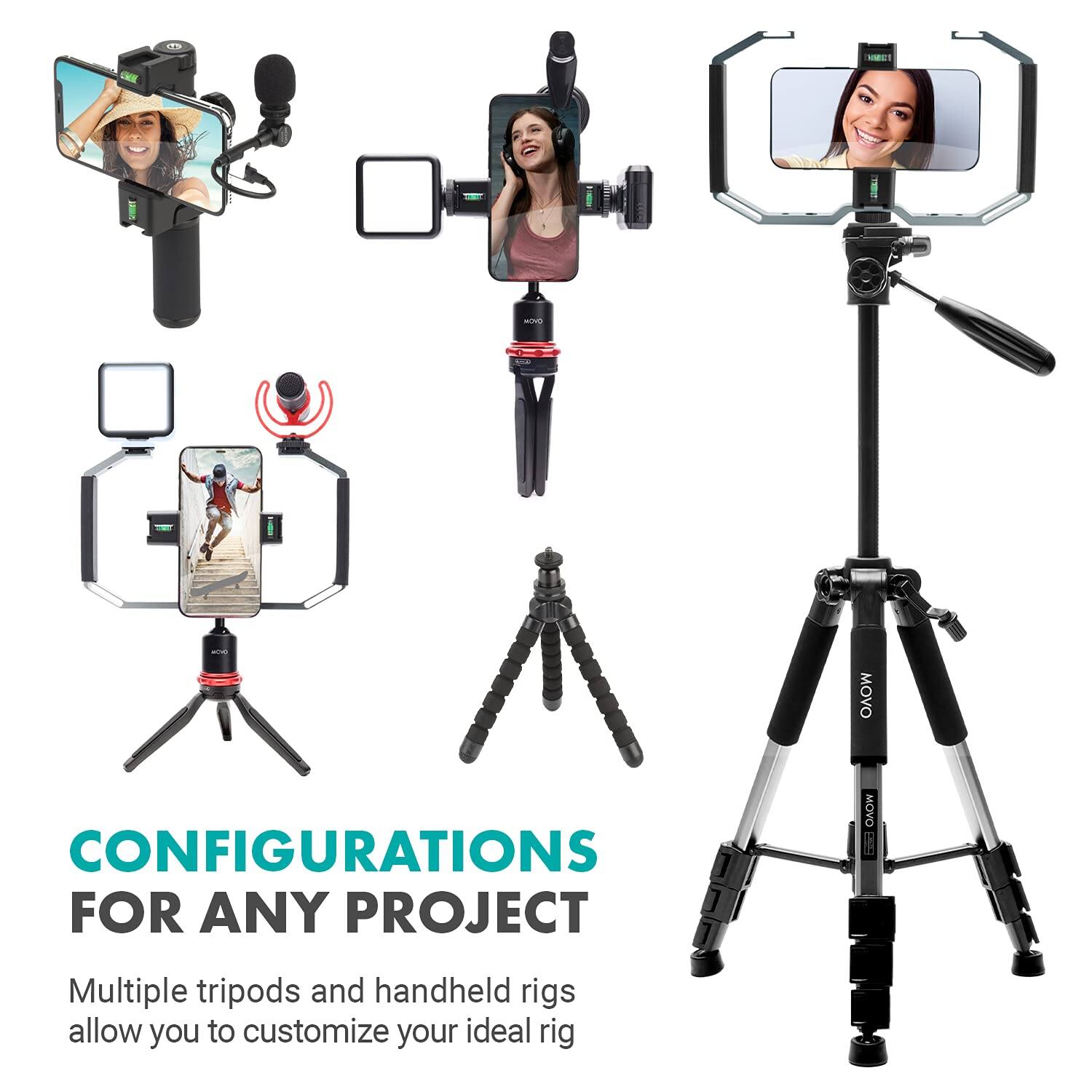 CONFIGURATIONS FOR ANY PROJECT

Multiple tripods and handheld rigs allow you to customize your ideal rig