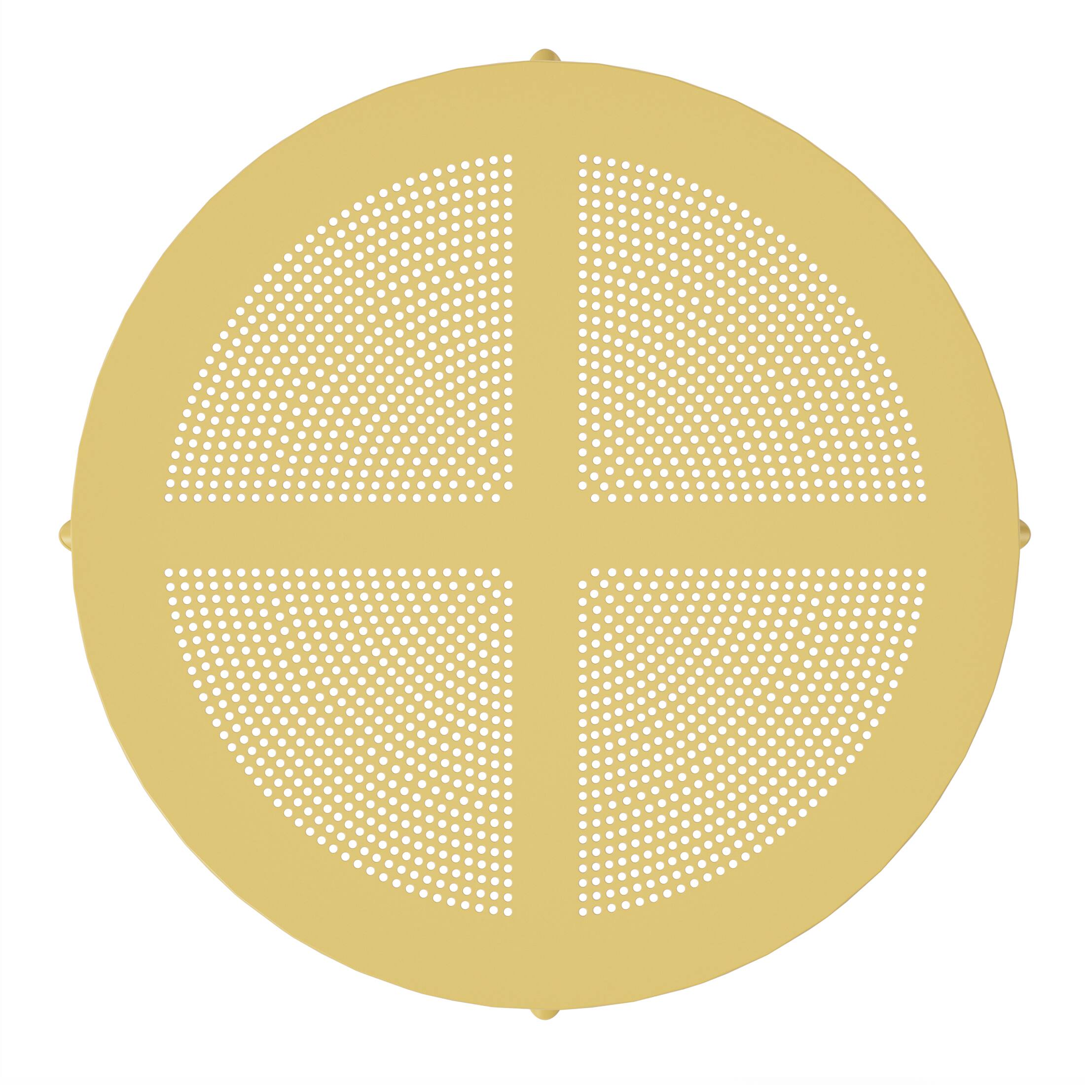 Alt View 2. WestinTrends - WestinTrends Playa 31.5" Round Plastic Outdoor Patio Dining Table for 4 - Yellow.
