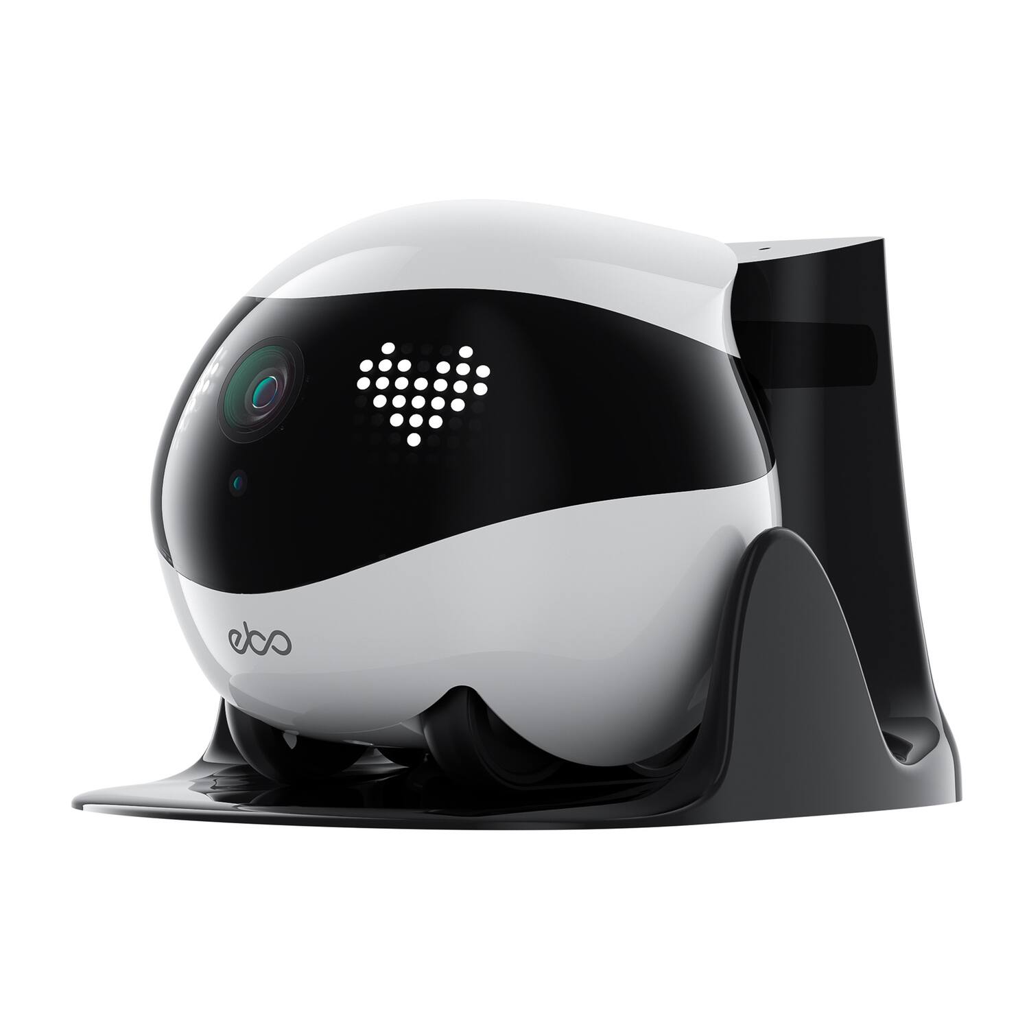 Alt View 2. Enabot - EBO Air 2 Whole-Home Mobile Robot 2K Ultra HD Camera, Remote Monitoring and Control - Dove White.