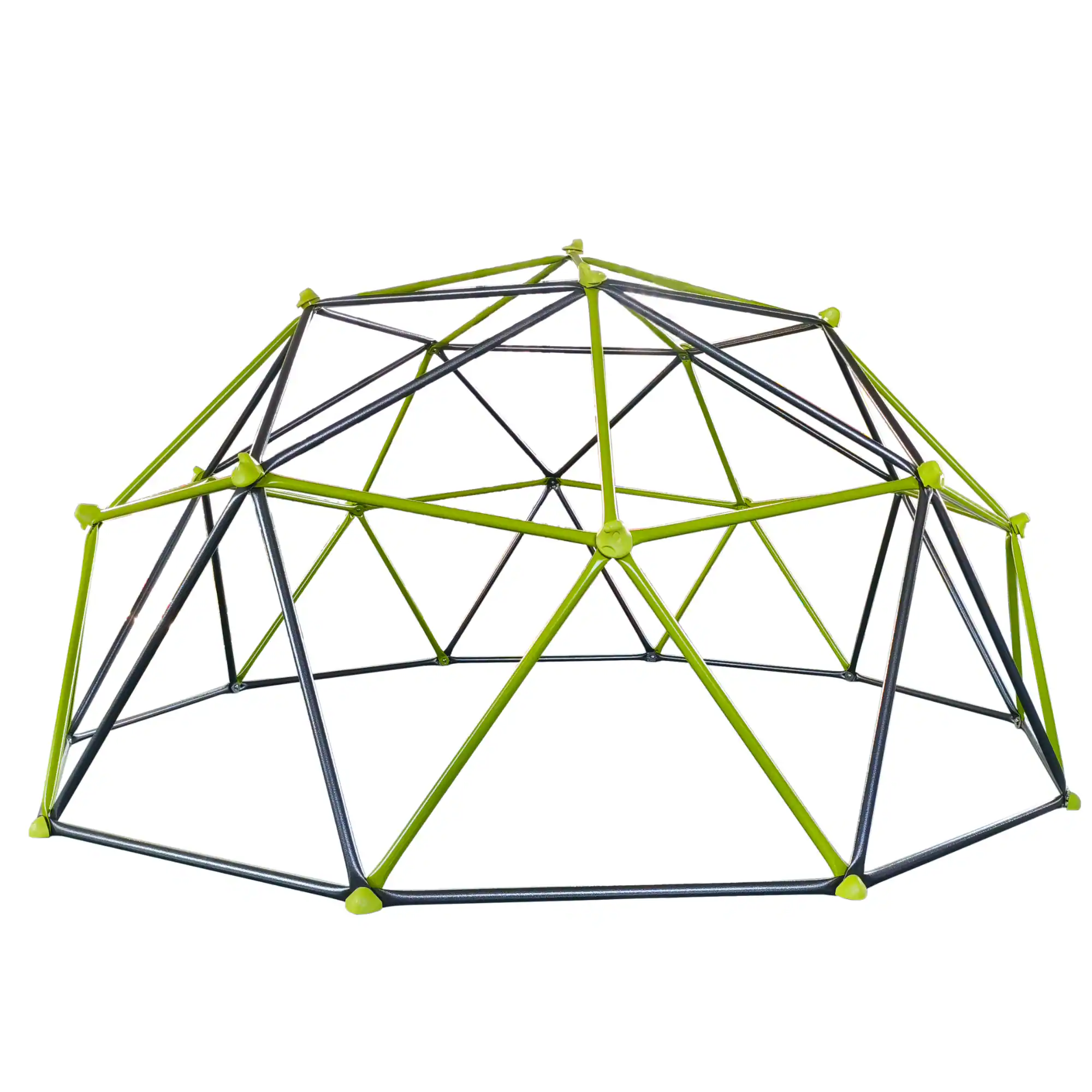 Alt View 2. Loheer - 9.2 ft Outdoor Dome Climber with Colorful Climbing Stones - Black+Green.