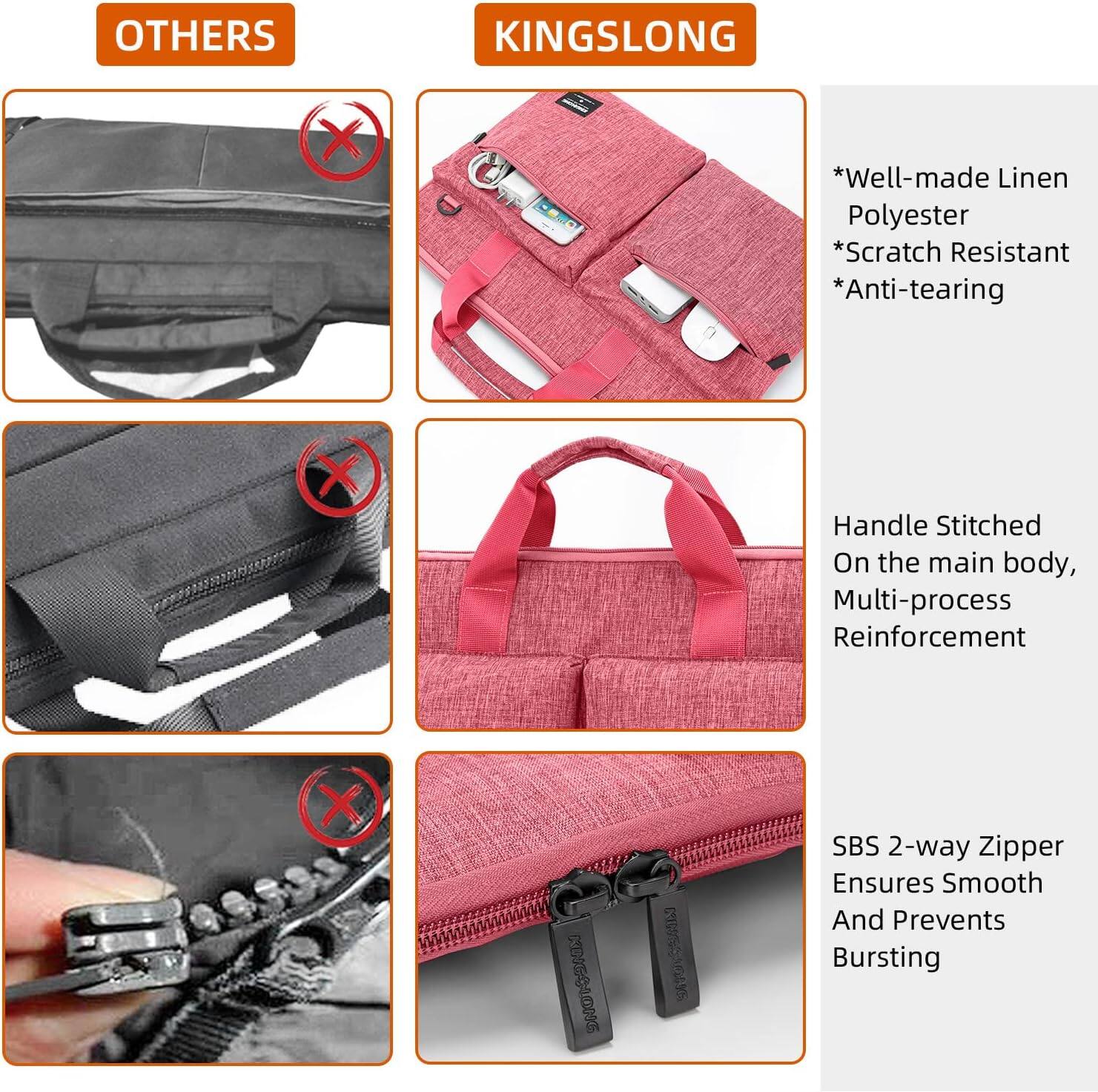 **KINGS LONG**

- Well-made Linen Polyester
- Scratch Resistant
- Anti-tearing

- Handle Stitched on the main body, Multi-process Reinforcement

- SBS 2-way Zipper Ensures Smooth and Prevents Bursting