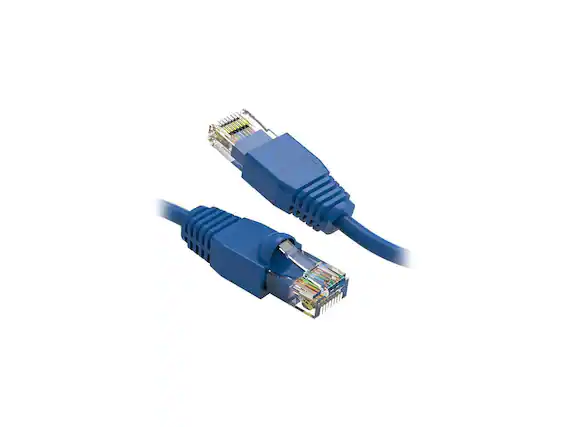 Front. Nippon Labs - Nippon Labs 10Ft Cat6A UTP Ethernet Cable, 24AWG Gigabit LAN RJ45 Patch, Blue.