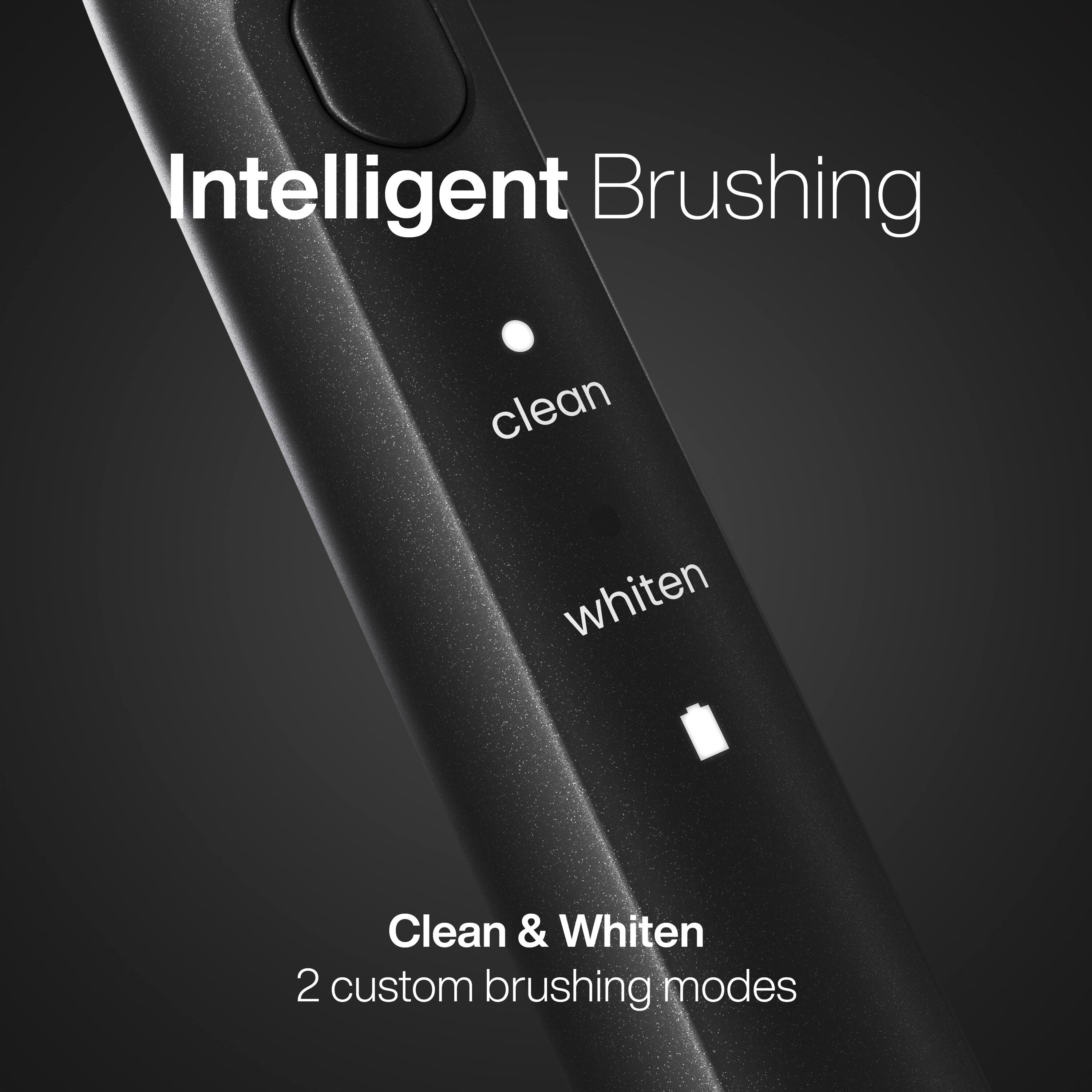 Intelligent Brushing

clean  
whiten

Clean & Whiten  
2 custom brushing modes