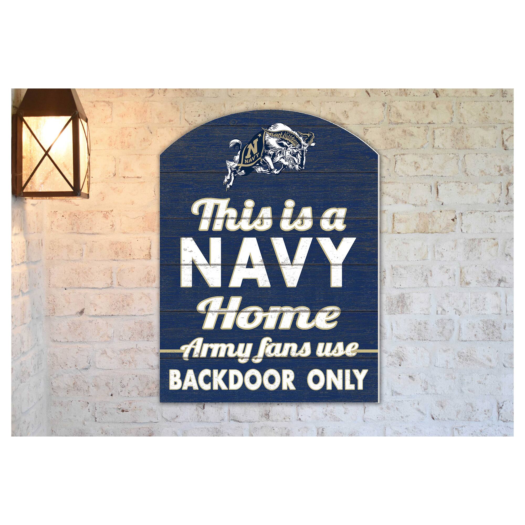 This is a NAVY Home Army fans use BACKDOOR ONLY