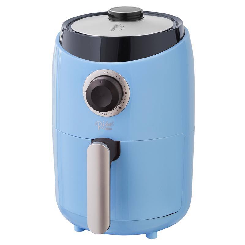 Angle. DASH - Rise by Dash Blue 2 qt Air Fryer - Blue.