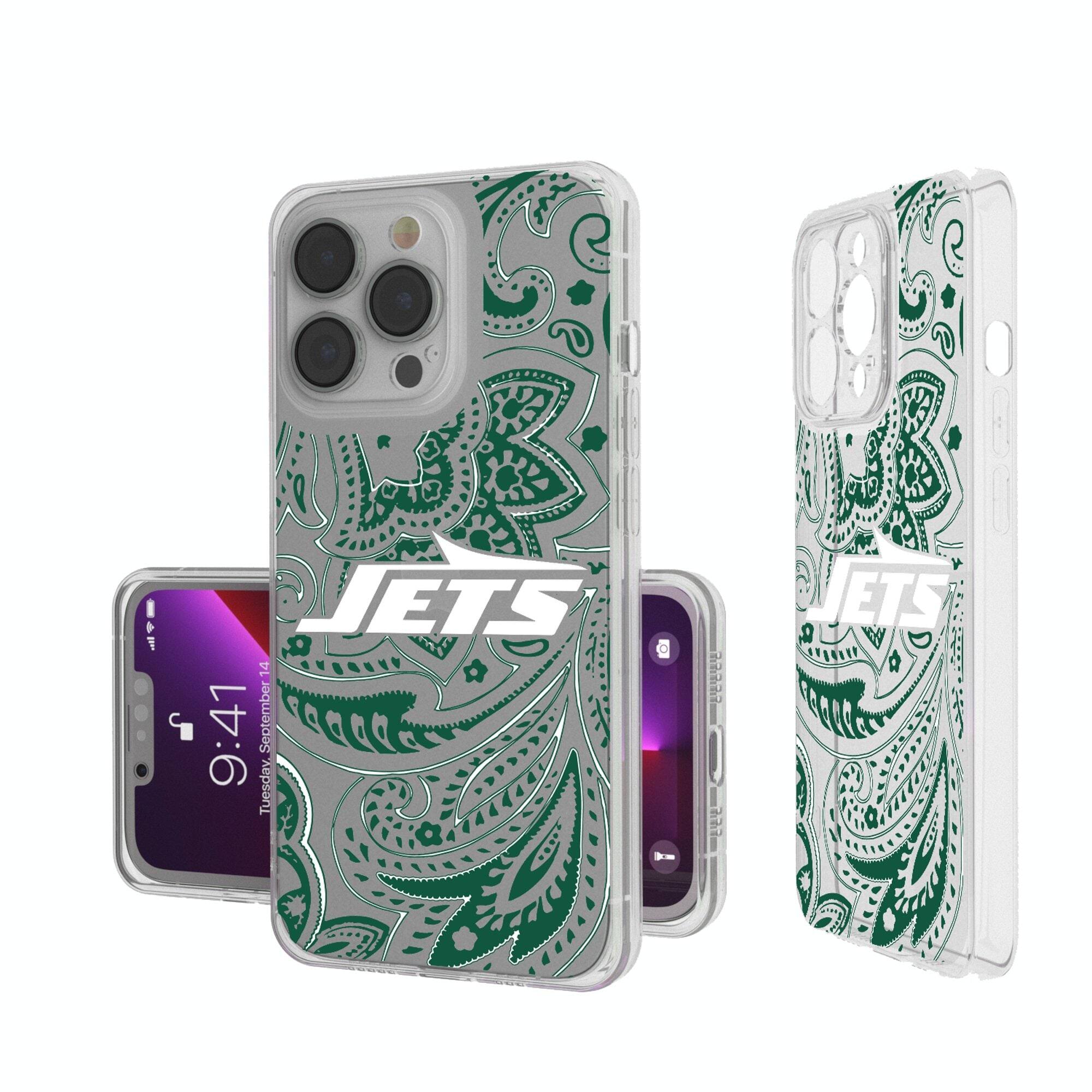 Keyscaper - NFL - New York Jets - iPhone Clear Paisley Design Case - 15 Pro Max - Multicolor price history on PriceWatchPro