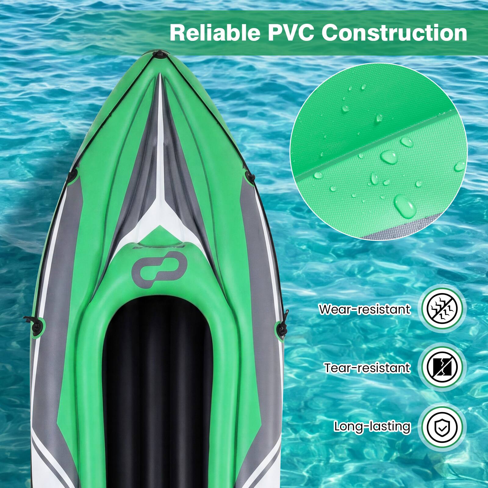 Reliable PVC Construction

- Wear-resistant
- Tear-resistant
- Long-lasting