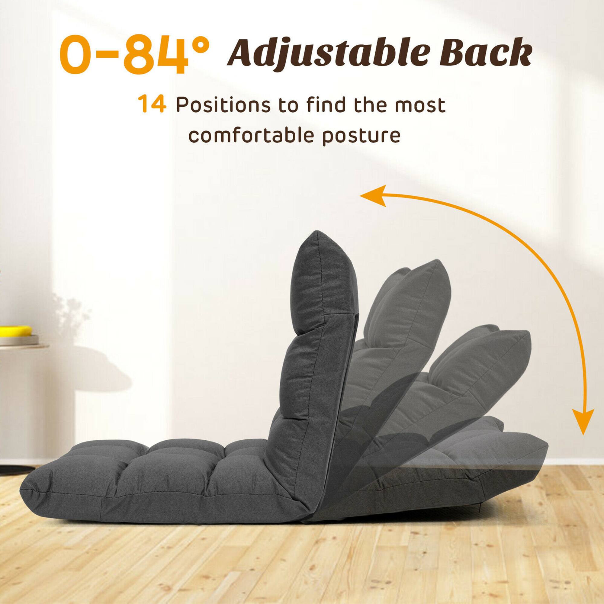 0-84° Adjustable Back  
14 Positions to find the most comfortable posture