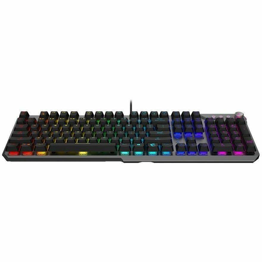 Alt View 2. MSI - MSI STRIKE 600 SILENT Gaming Keyboard - Cable Connectivity - USB 2.0 Interface - RGB LED - 104 Key(s) - English (US) - Black.