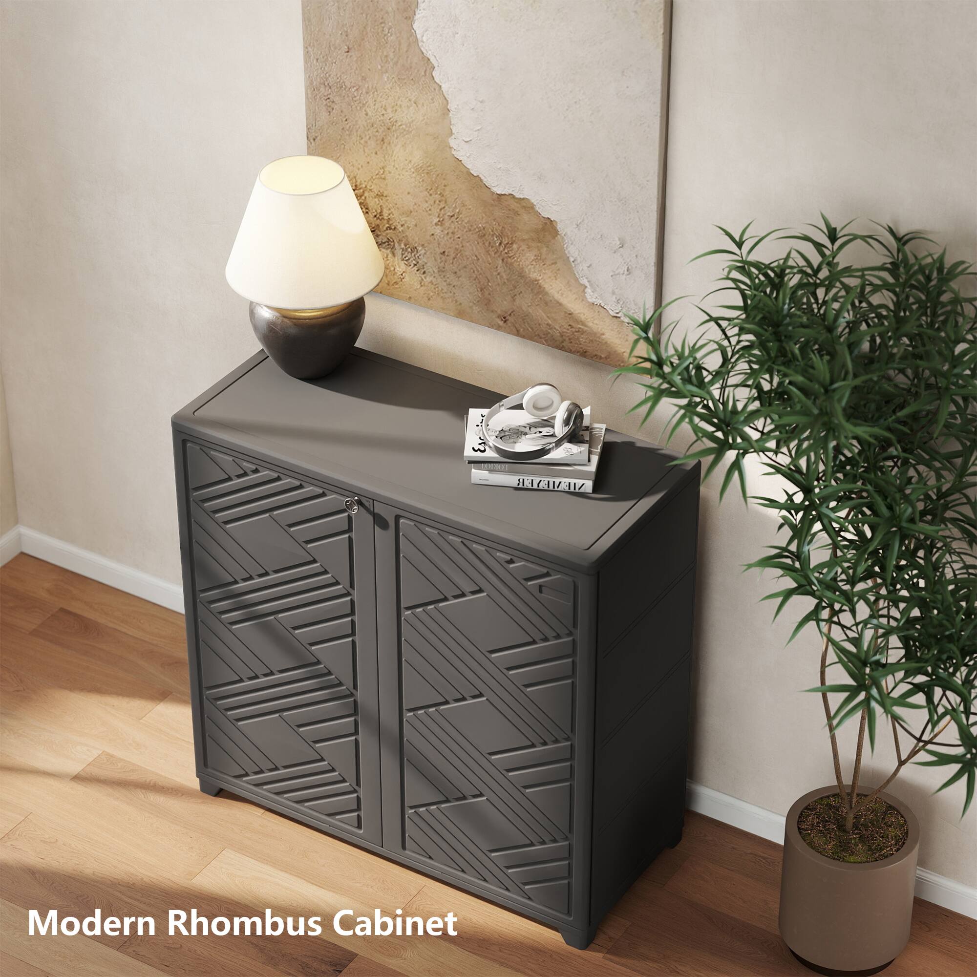 Eyais NEMEYER Modern Rhombus Cabinet