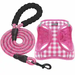 Pink Checkered-XS (Chest 10''-11.5'', Weight 5-8