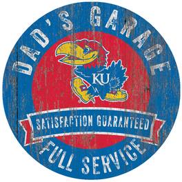 Fan Creations - Kansas Jayhawks 12" x 12" Dad's Garage Sign - Multicolor