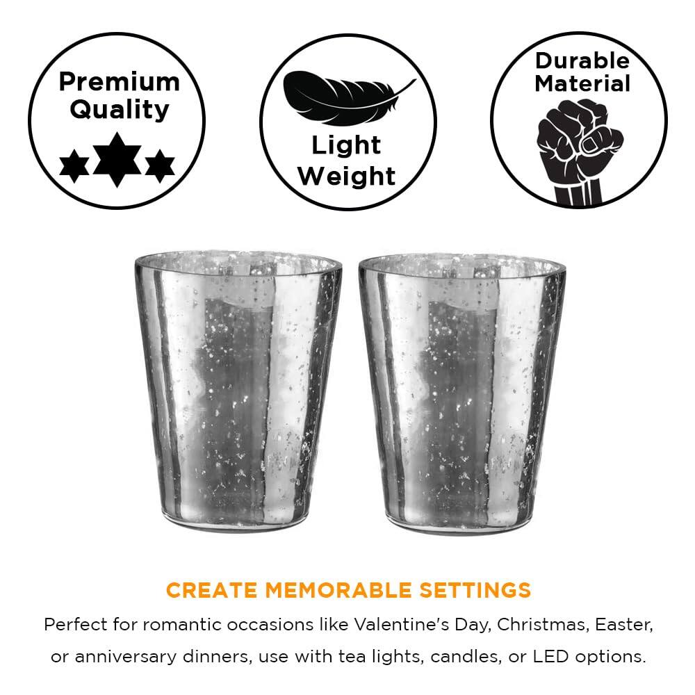 Premium Quality Light Weight Durable Material

CREATE MEMORABLE SETTINGS

Perfect for romantic occasions like Valentine's Day, Christmas, Easter, or anniversary dinners, use with tea lights, candles, or LED options.